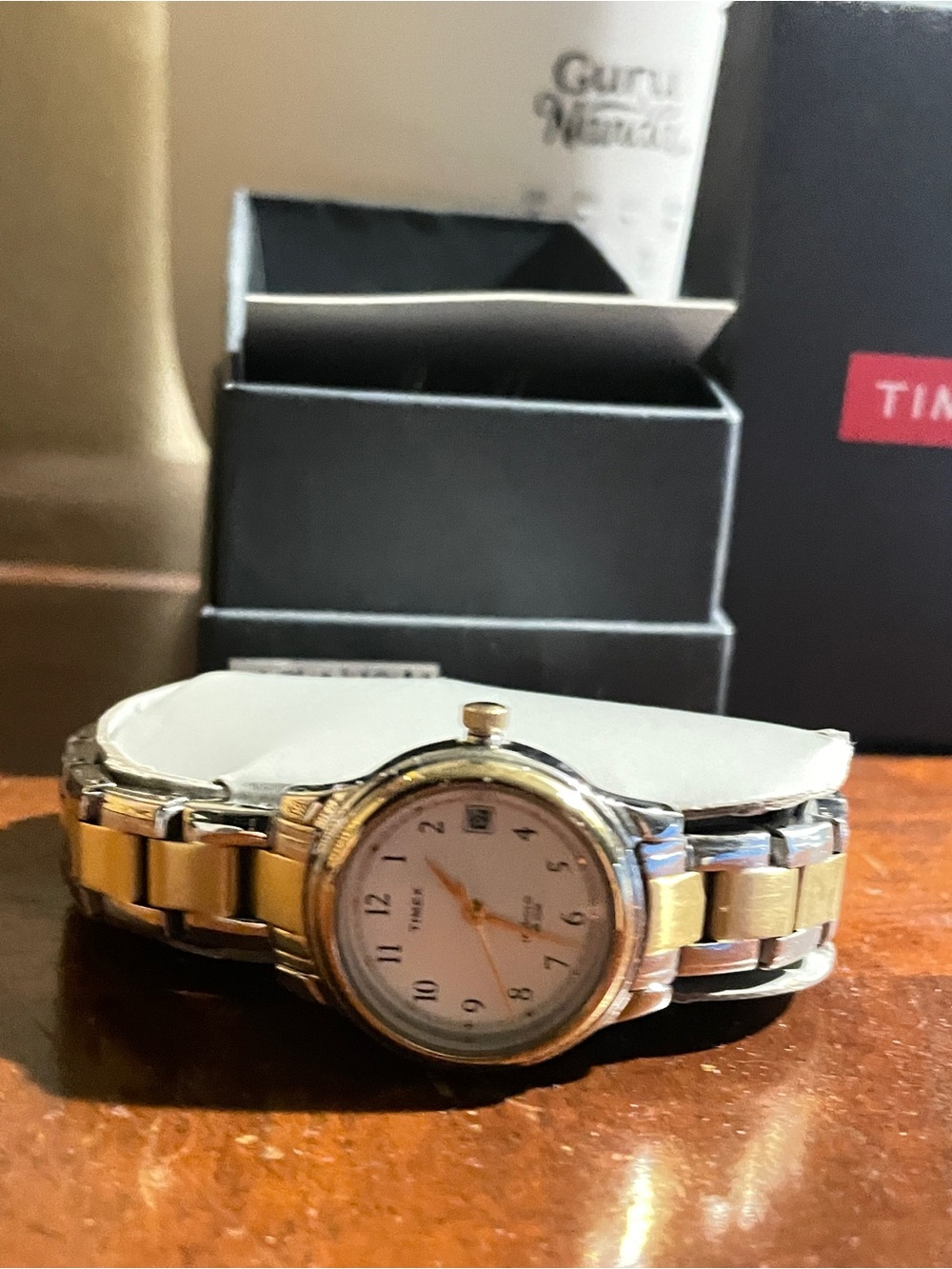 Timex Two-Tone Gold and Silver women’s Bracelet Watch date seconds beautiful